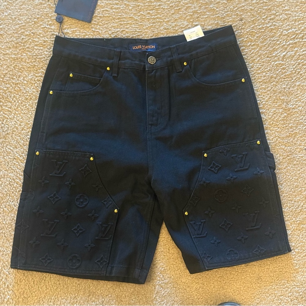 Louis Vuitton Navy Jean Shorts for Men Size M; Waist sizes 28-30